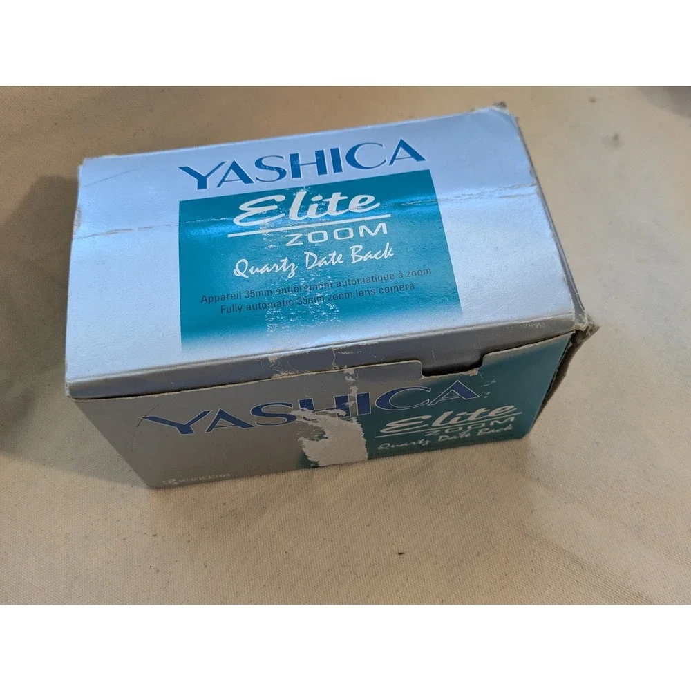 Yashica Elite Zoom 35mm Film Camera 38-65mm Lens Box PA-05 Working